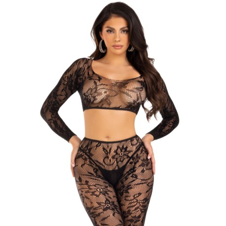 LEG AVENUE - ENSEMBLE HAUT COURT ET COLLANTS