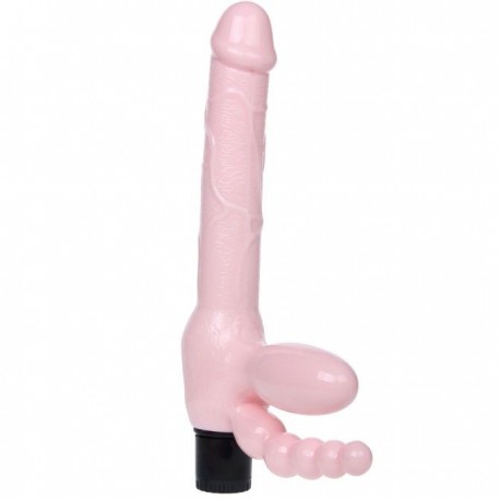 BAILE - HARNAIS SANS CORDE TPR AVEC VIBRATION ET STIMULATION ANAL 25.4 CM