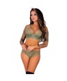 LIVCO CORSETTI FASHION - PINE LC 90667 SUJETADOR + PANTY KHAKI