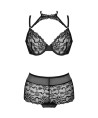 LIVCO CORSETTI FASHION - LINERA FOR THE SENSES COLLECTION SUJETADOR + PANTY NEGRO