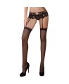 LIVCO CORSETTI FASHION - MANDIRIN LC 90529 PANTY + LIGUERO NEGRO