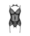 LIVCO CORSETTI FASHION - GIELLANDRA FOR THE SENSES COLLECTION CORSET + PANTY NEGRO