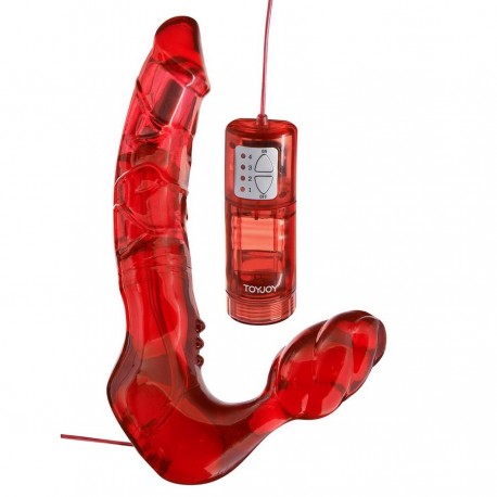 HARNAIS DOUBLE PÉNÉTRATION SANS SANGLES AVEC VIBRATEUR