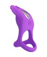 PRETTY LOVE - SILAS ANNEAU PÉNIS VIBRANT 7 VIBRATIONS SILICONE VIOLET