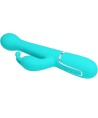 PRETTY LOVE - VIBRATEUR DEJON RABBIT 3 EN 1 MULTIFONCTION VERT AQUA