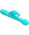 PRETTY LOVE - VIBRATEUR DEJON RABBIT 3 EN 1 MULTIFONCTION VERT AQUA