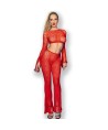 CHILIROSE - CR 4648 TOP PANTALON ROJO S/L