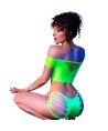 CHILIROSE - CR 4433 HAUT SHORT VERT S/M