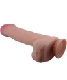 PRETTY LOVE - SÉRIE SLIDING SKIN GODE RÉALISTE AVEC VENTOUSE SLIDING SKIN MARRON 26 CM