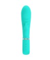 PRETTY LOVE - VIBRATEUR MULTIFONCTION G-SPOT PRESCOTT VERT AQUA