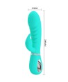 PRETTY LOVE - VIBRATEUR MULTIFONCTION G-SPOT PRESCOTT VERT AQUA