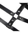 SUBBLIME - HARNAIS POITRINE ANNEAU CUIR NOIR TAILLE UNIQUE