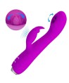 PRETTY LOVE - VIBRATEUR RECHARGEABLE RACHEL AVEC ONDES STIMULANTES VIOLET