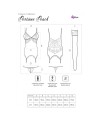 LIVCO CORSETTI FASHION - PERSINNE PEACH SET CORSET + PANTY + MEDIAS
