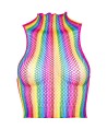 LEG AVENUE - HAUT EN FILET MULTICOLORE