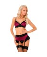 LIVCO CORSETTI FASHION - NAHIR LC 20214 SUJETADOR + PANTY + LIGUERO S/M