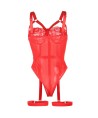 SUBBLIME - TEDDY CON LIGUERO DETALLE TIRAS PECHO ROJO S/M