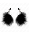KINK - PINCE À METON PLUME NOIR 7 CM