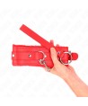 KINK - COLLIER AVEC LAISSE 65 CM AVEC RESTRICTIONS ROUGE 36-42 CM X 5,5 CM