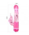 BAILE - VIBRATEUR MULTIVITESSES AVEC STIMULATEUR ROSE