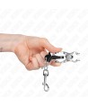 KINK - PINCES À METELLES TRÈFLE JAPONAIS AVEC CROCHETS ARGENT