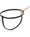 FETISH SUBMISSIVE HARNESS - VIBRATEUR SILICONE FLESH 15 CM