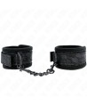 KINK - POIGNETS RECOUVERTS DE DENTELLE FONCÉE NÉOPRÈNE AJUSTABLE NOIR 20-29 CM X 5 CM