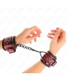 KINK - APPUI-POIGNETS MOTIF DIAMANT ROUGE FONCÉ RÉGLABLE 17-26 CM X 5,5 CM