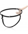FETISH SUBMISSIVE HARNESS - VIBRATEUR FLESH UP DOUBLE PÉNÉTRATION