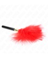 KINK - PLUMES CHACOULES EN MÉTAL ROUGE OR 18 CM