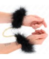 KINK - MANCHETTES EN PLUME AVEC CHAÎNE OR MODÈLE 0