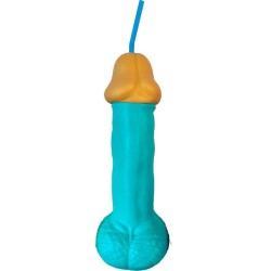 DIABLO PICANTE - COUPE PÉNIS EN PLASTIQUE BLEU