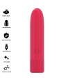INTENSE - SYMONE BULLET VIBRANT RECHARGEABLE USB 8 VIBRATIONS ROUGE 10 X 2,2 CM