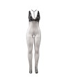 SUBBLIME - 951993 BODYSTOCKING RÉSILLE TRANSPARENTE NOIRE SANS FOURRURE TAILLE UNIQUE