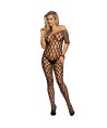 SUBBLIME - 951719 BODYSTOCKING RÉSEILLE ÉPAULES OUVERTES NOIR TAILLE UNIQUE