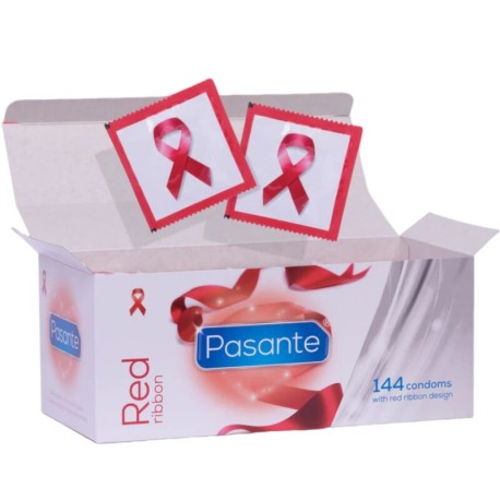 PASANTE - PRÉSERVATIFS RED RIBBON NATURELLE FORME 54 MM 144 UNITÉS