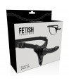 FETISH SUBMISSIVE HARNESS - SILICONE NOIR RÉALISTE 16 CM