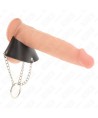 KINK - ANNEAU PÉNIS CHAÎNE 4 CM 7 CM MÉTAL AVEC CEINTURE EN CUIR