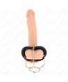 KINK - ANNEAU PÉNIS CHAÎNE 4 CM 7 CM MÉTAL AVEC CEINTURE EN CUIR