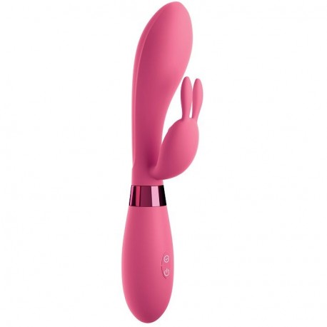 OMG SELFIE SILICONE VIBRATOR RABBIT ROSE