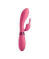 OMG SELFIE SILICONE VIBRATOR RABBIT ROSE