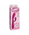 OMG MOOD SILICONE VIBRATOR ROSE