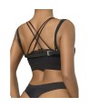 SUBBLIME - 953713 CEINTURE PUNK BONDAGE BOUCLE MÉTAL NOIRE TAILLE UNIQUE
