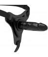 FETISH SUBMISSIVE HARNESS - SILICONE NOIR RÉALISTE 15 CM