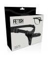 FETISH SUBMISSIVE HARNESS - SILICONE NOIR RÉALISTE 15 CM