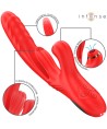 INTENSE - KAROL VIBRATEUR MULTIFONCTION POUSSÉE STIMULATION ONDES STIMULANTES ROUGE