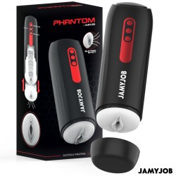 JAMYJOB - MASTURBATEUR VAGIN AUTOMATIQUE PHANTOM 5 MODES ONDES STIMULANTES ET POUSSÉE