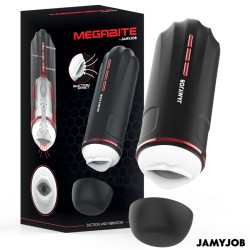 JAMYJOB - MASTURBATEUR BUCCAL AUTOMATIQUE MEGABITE 5 MODES D'ONDES STIMULANTES ET DE VIBRATIONS