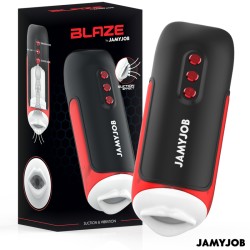 JAMYJOB - MASTURBATEUR BUCCAL AUTOMATIQUE BLAZE 5 MODES ONDES STIMULANTES ET VIBRATIONS
