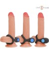 INTENSE - ALEX VIBRATEUR DOUBLE ANNEAU PÉNIS 10 VIBRATIONS NOIR